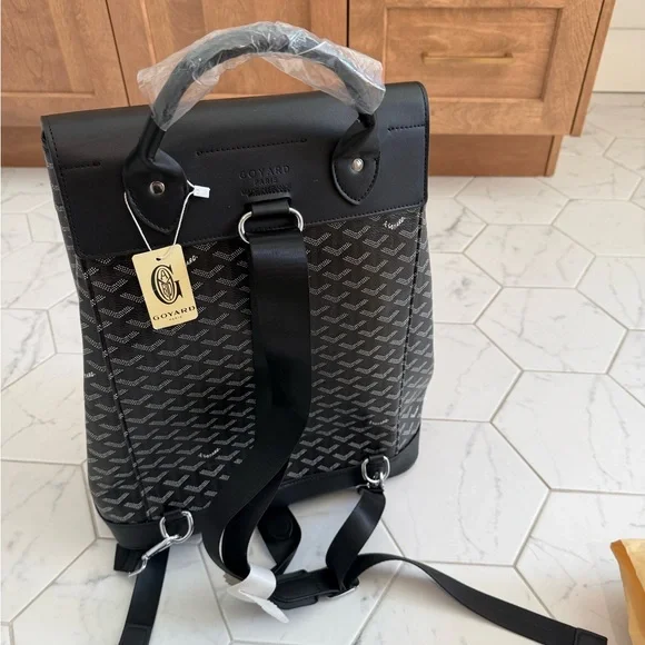 Off-Brand Black Pattern Backpack - Picture 7 of 10